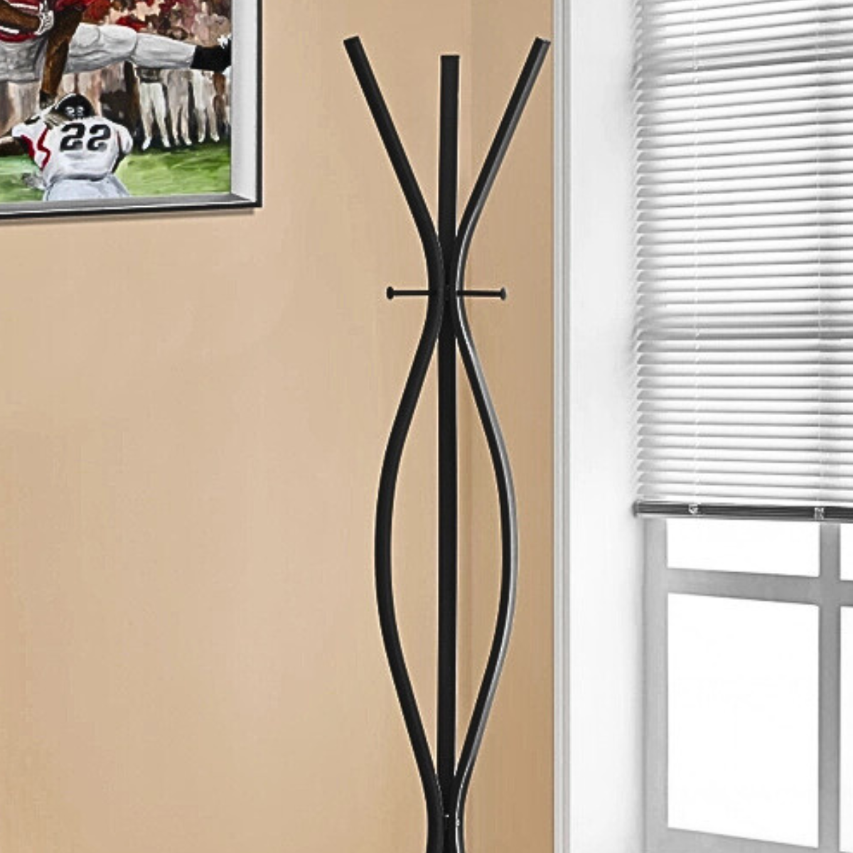 Monarch Metal Coat Rack - Black