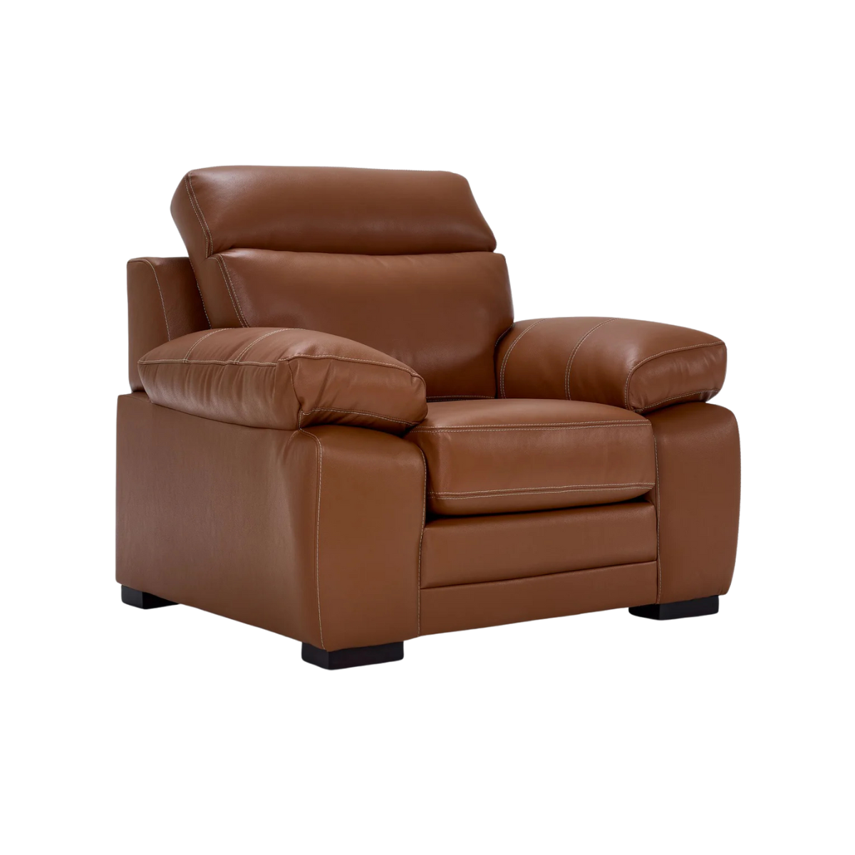 Morrison II Leather Chair - Cognac