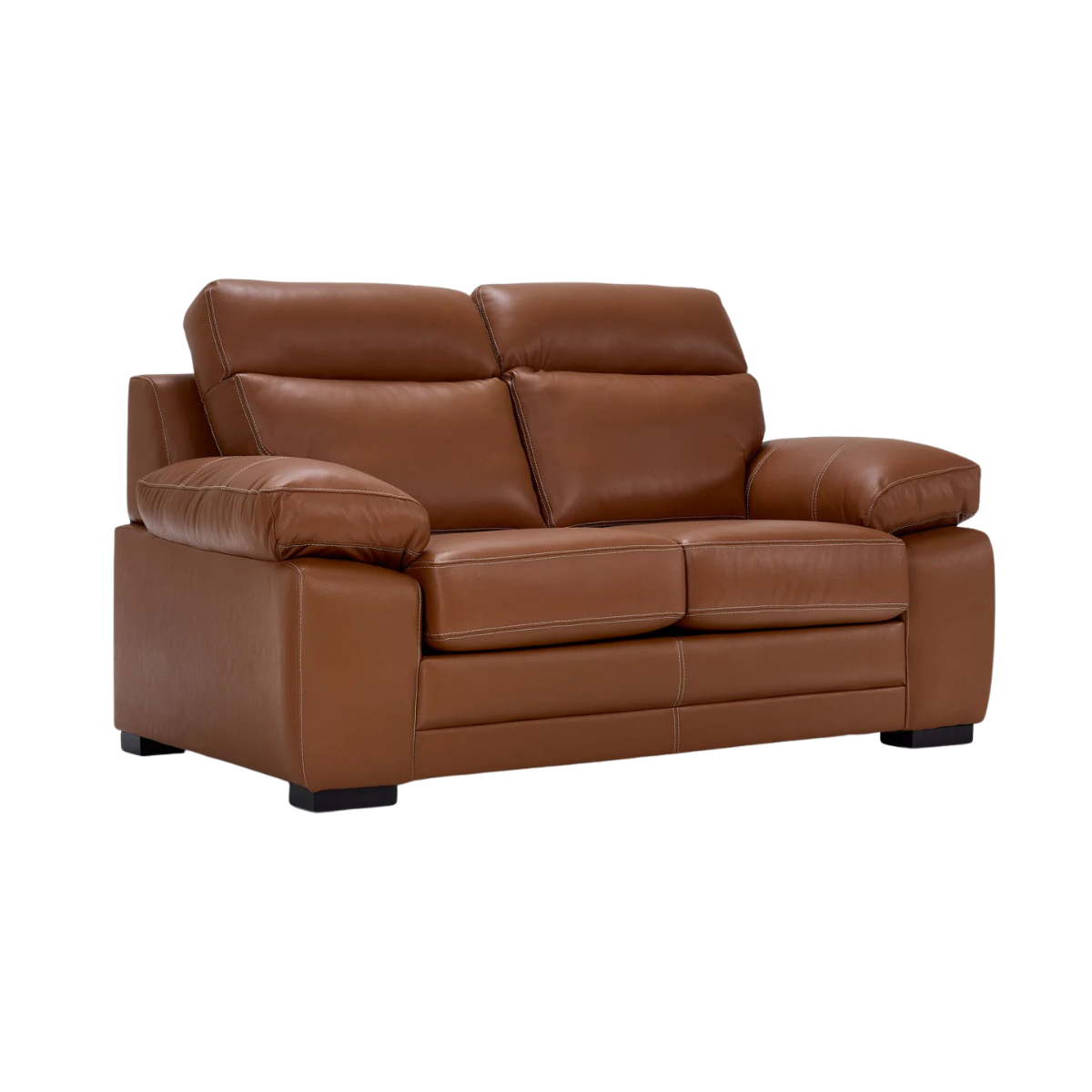 Morrison II Leather Loveseat - Cognac