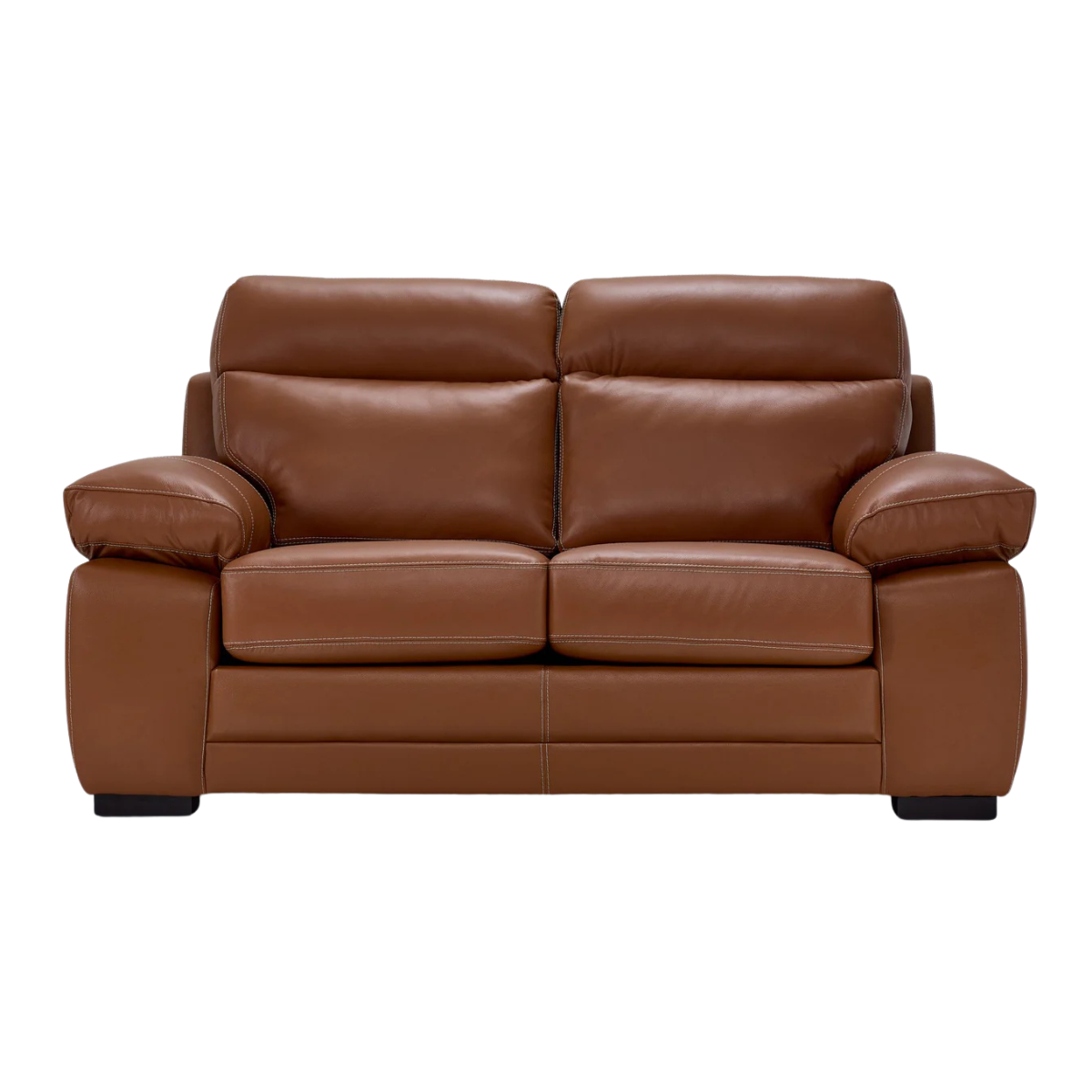 Morrison II Leather Loveseat - Cognac