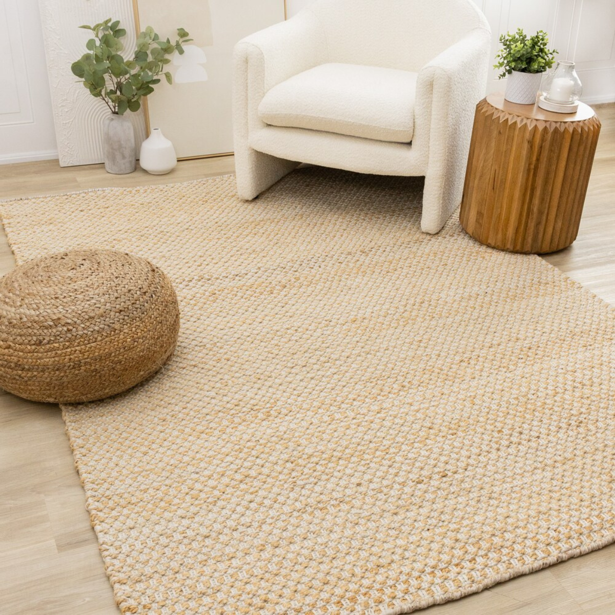 Naturals Jute 5'x7' Area Rug - Beige
