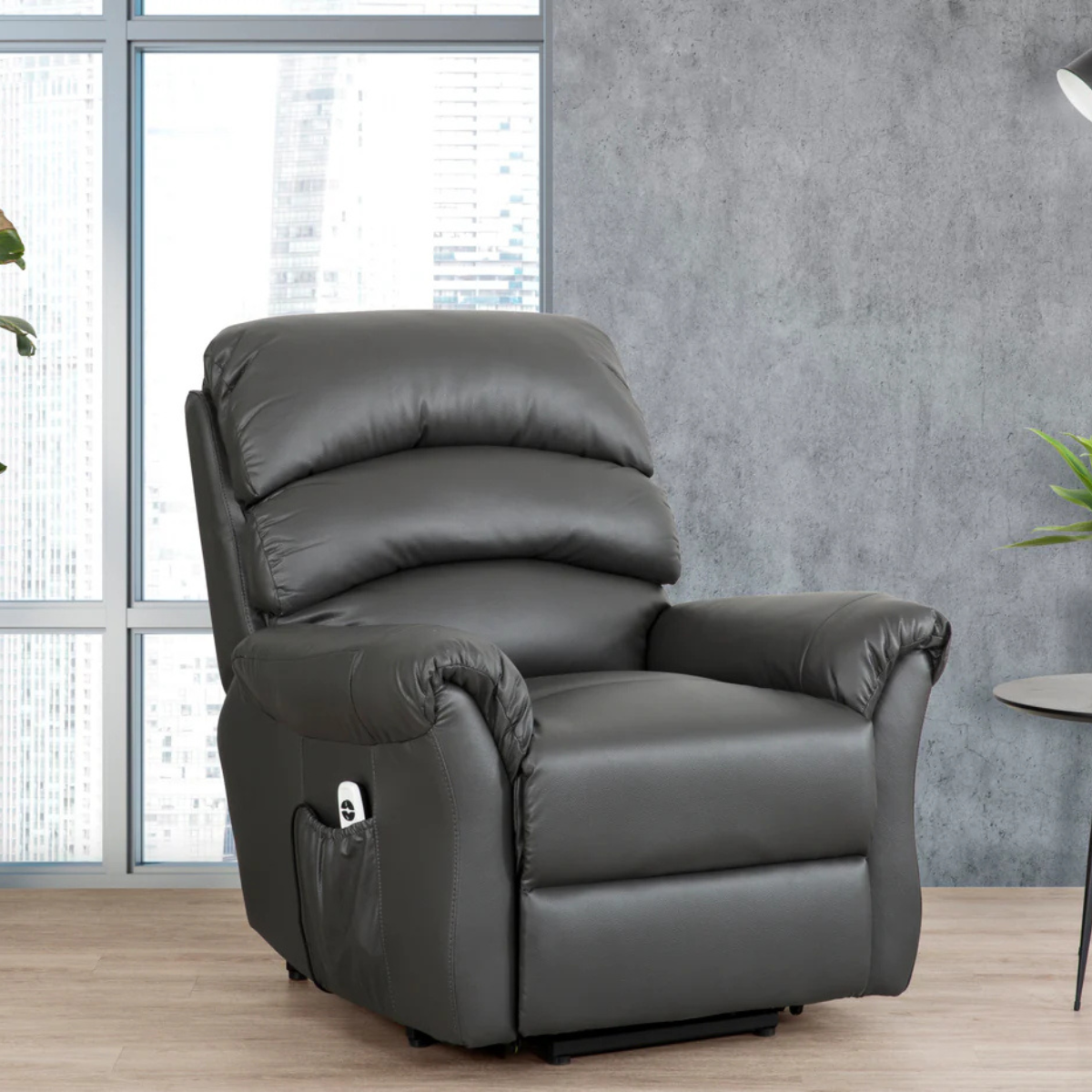 Paolo Power Lift Recliner - Grey