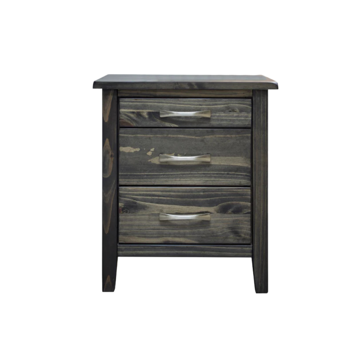 Scarlett 3-Drawer Nightstand – Brindle Brown