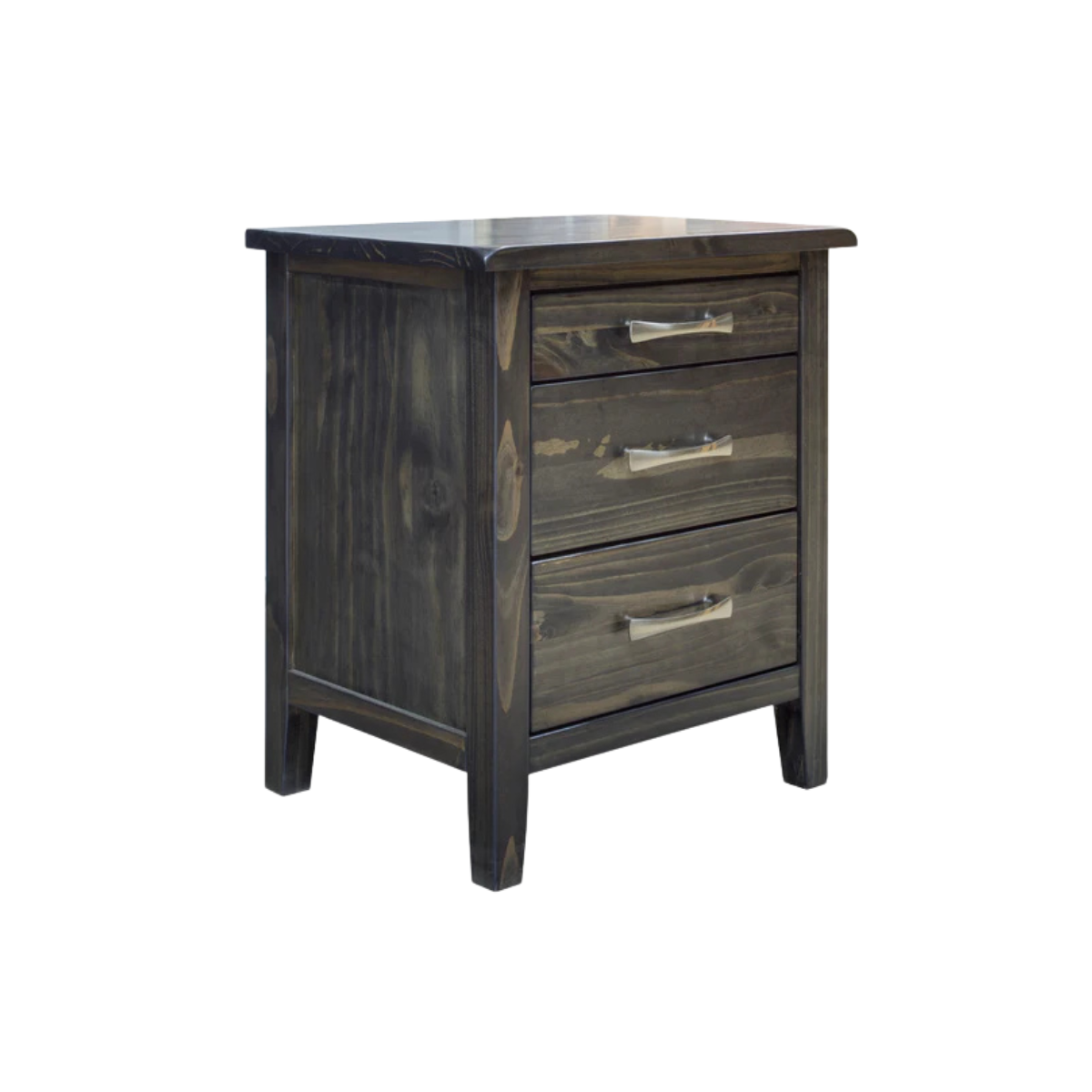 Scarlett 3-Drawer Nightstand – Brindle Brown