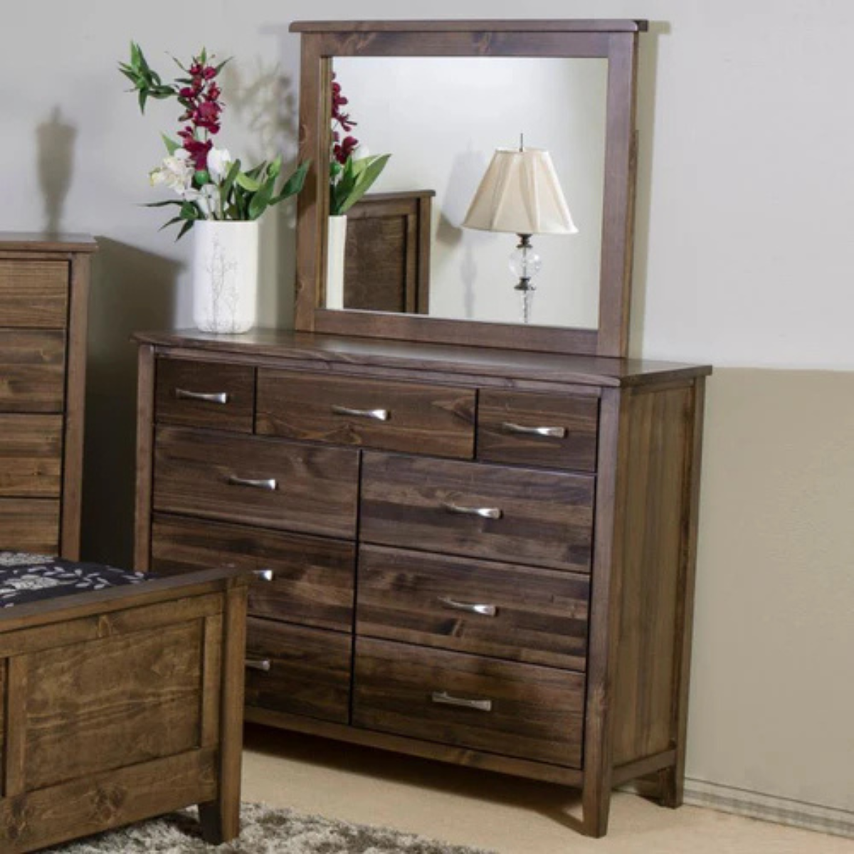 Scarlett Dresser Mirror – Brindle Brown