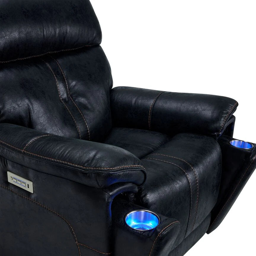 Franco Triple Power Recliner - Eclipse