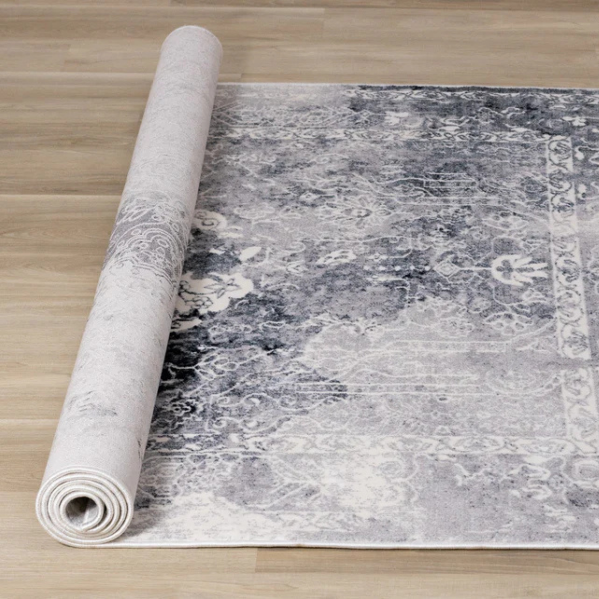 Sidra Transitional Area Rug 6'x8' - Blue Grey