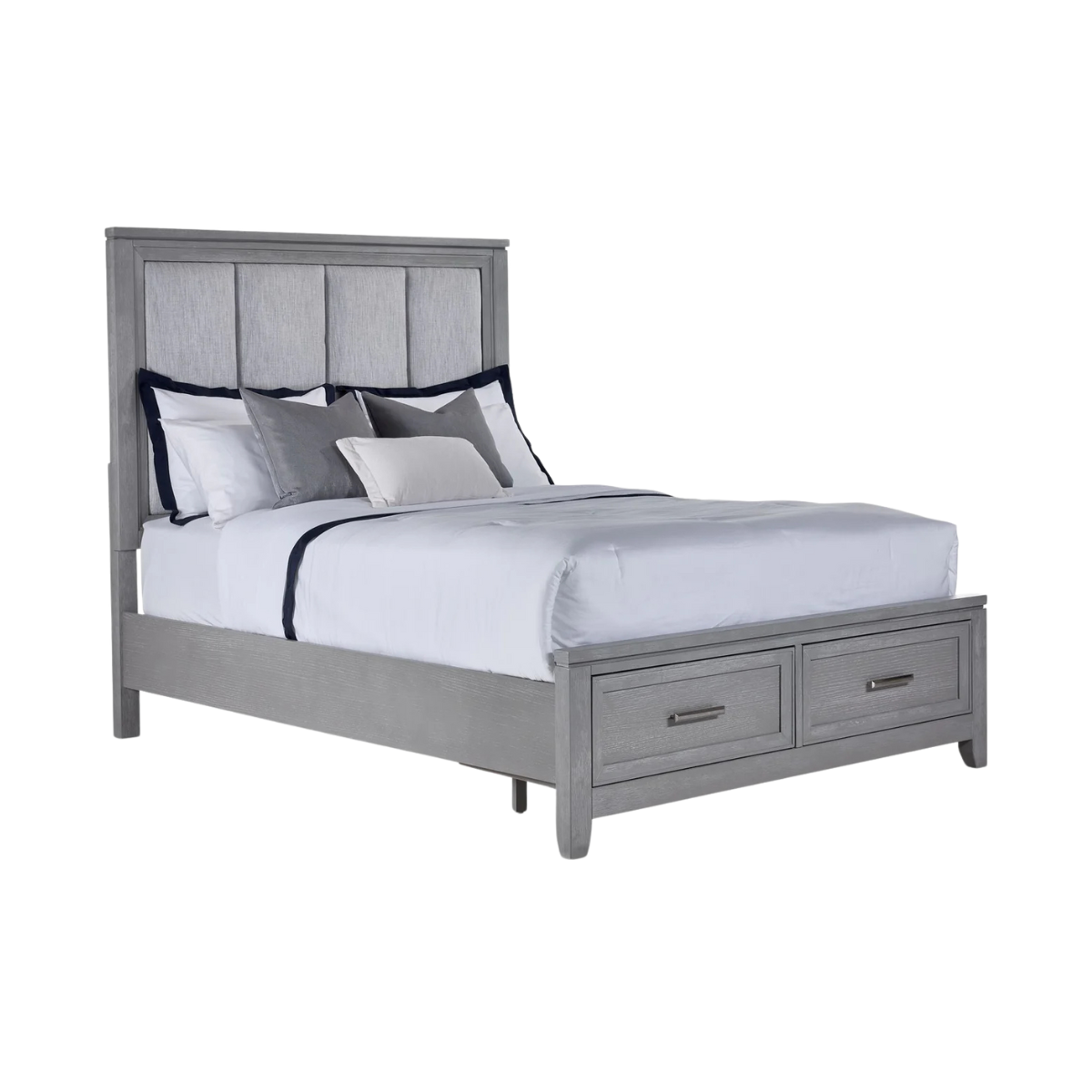 Silverstone 3-Piece King Storage Bed - Mist Grey