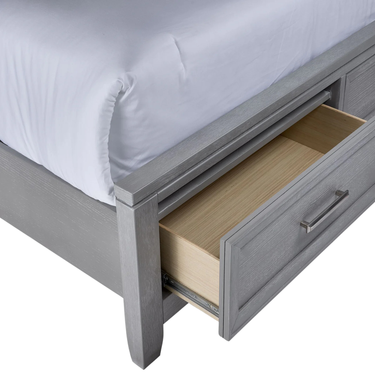 Silverstone 3-Piece King Storage Bed - Mist Grey