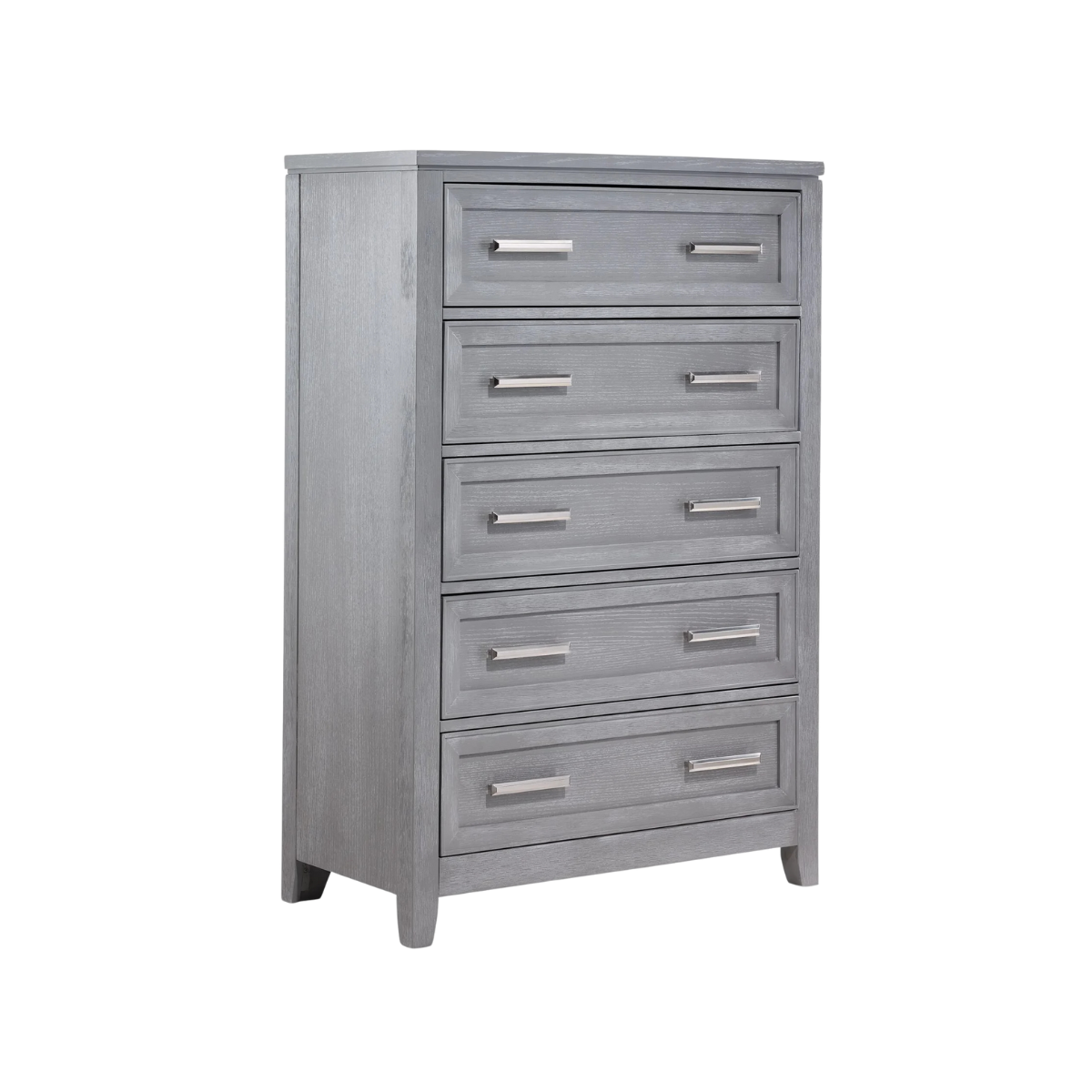 Silverstone 5-Drawer Chest - Mist Grey
