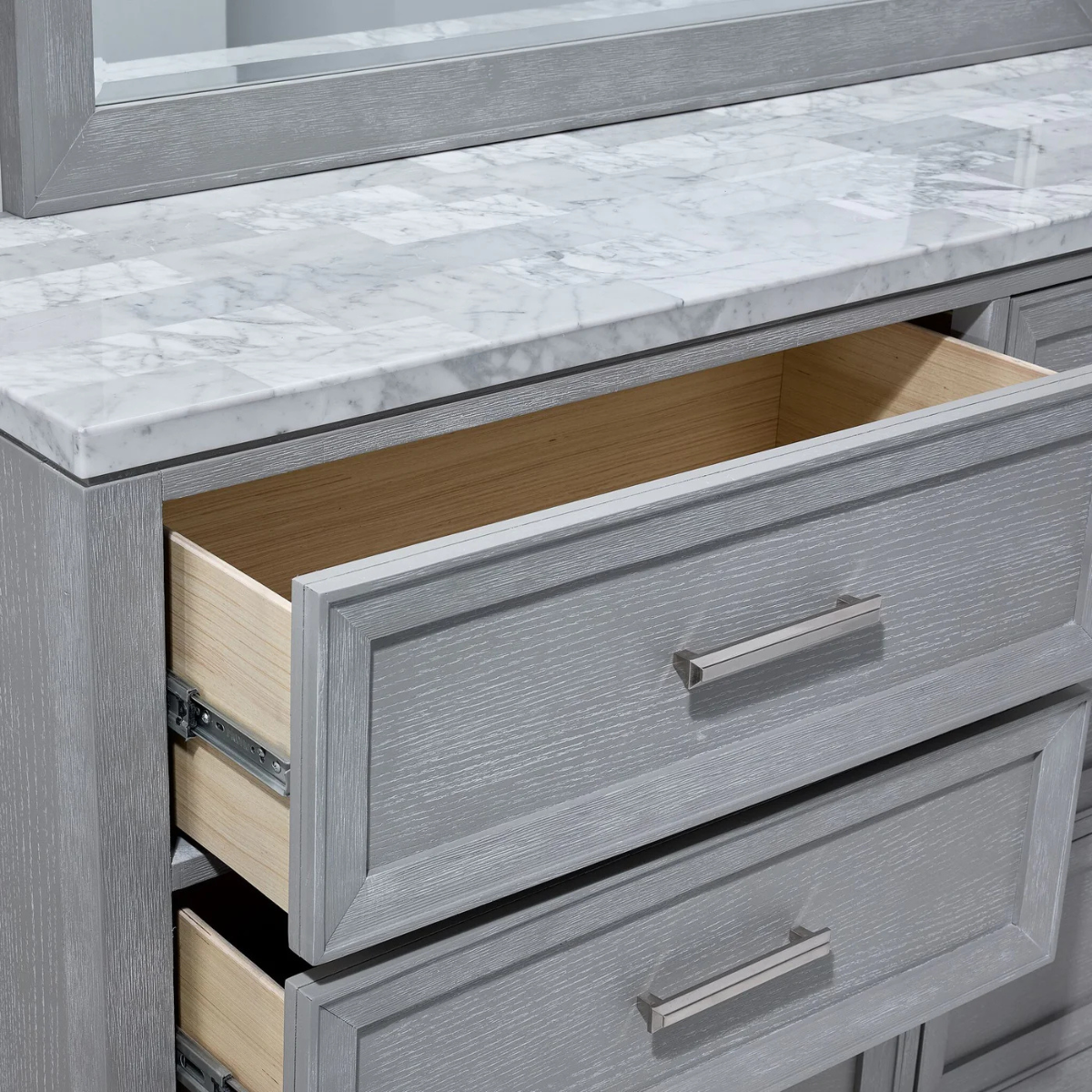 Silverstone 6-Drawer Dresser - Mist Grey