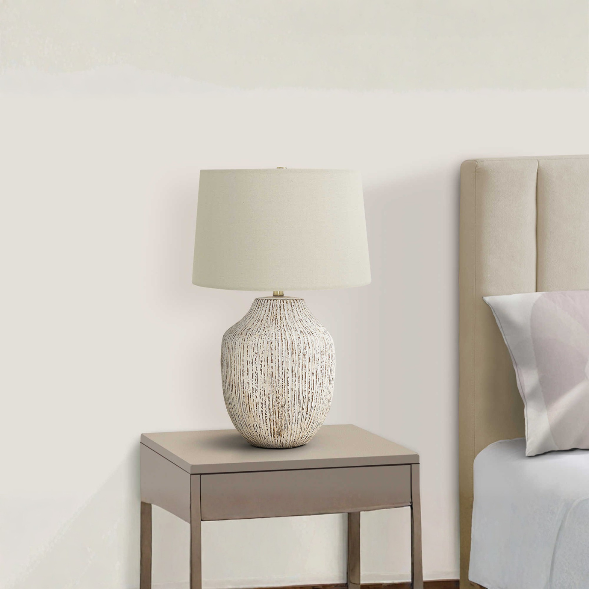 Table Lamp 26" - Cream