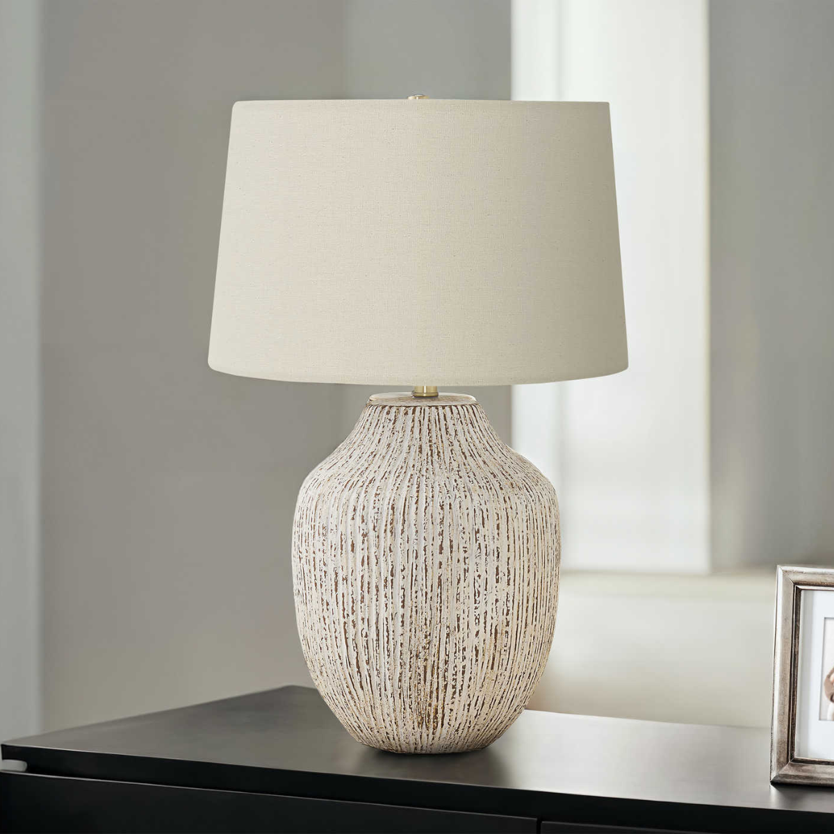 Table Lamp 26" - Cream