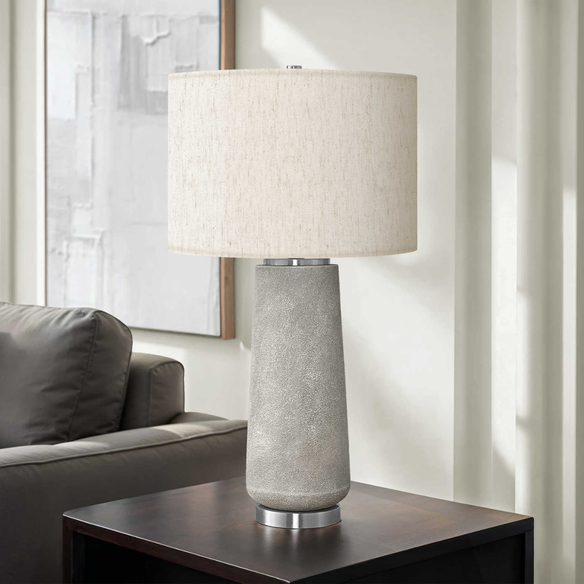 Table Lamp 29"- Grey