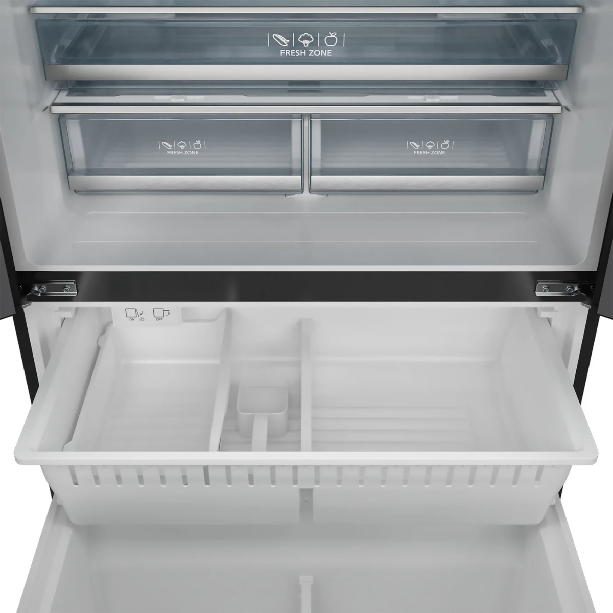 Thor Kitchen Matte Black French Door Counter-Depth Refrigerator with Ice Maker | Gordon Ramsay Collection (20.3 cu.ft.) - RF3621CTD00-BLU