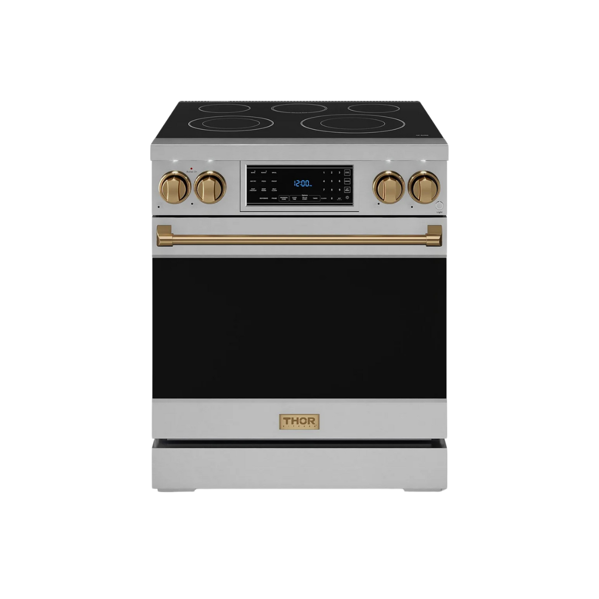 Thor Kitchen Stainless Steel Freestanding Professional Electric Range |Gordon Ramsay Series (4.55 cu.ft.) -RSE30-BRZ