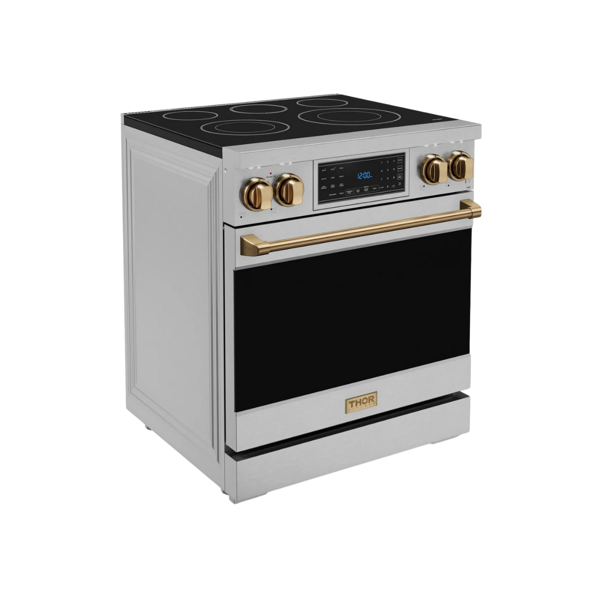 Thor Kitchen Stainless Steel Freestanding Professional Electric Range |Gordon Ramsay Series (4.55 cu.ft.) -RSE30-BRZ