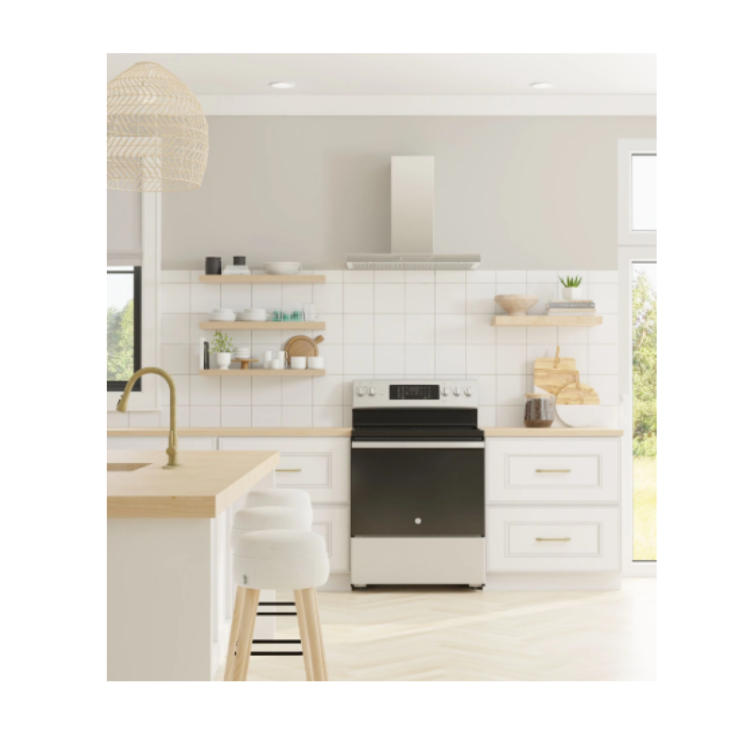 GE Stainless Steel Free-Standing Electric Convection Range with No-Preheat Air Fry (5.0 cu.ft)