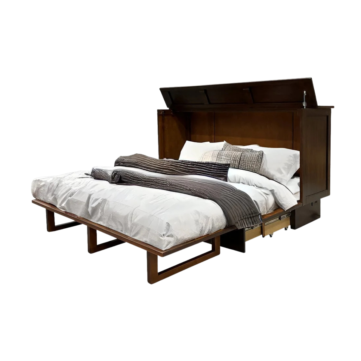 Willow Ridge Sleep Chest Queen Foldaway Bed Cabinet - Cherry